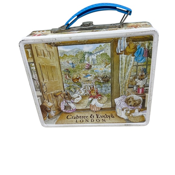 Crabtree & Evelyn Vintage Metal Lunchbox Peter Rabbit Beatrix Potter 1985 - Picture 5 of 8